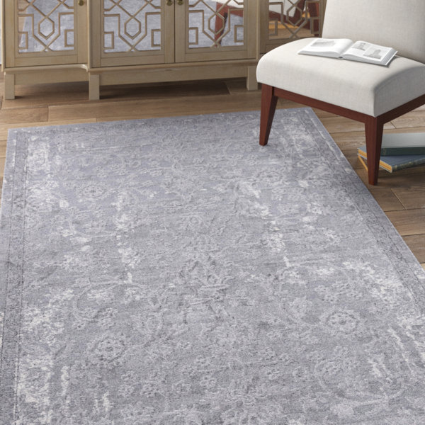 Williston Hidekazu Floral Gray Area Rug & Reviews Wayfair